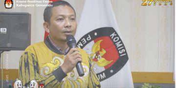 Komisioner KPU Kabupaten Gorontalo, Windarto A. Bahua.