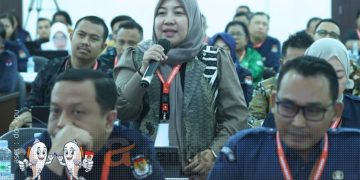 Kepala Divisi Hukum KPU Kabupaten Gorontalo saat mengikuti Bimtek Hukum Acara Perselisihan Hasil Pilkada Tahun 2024.