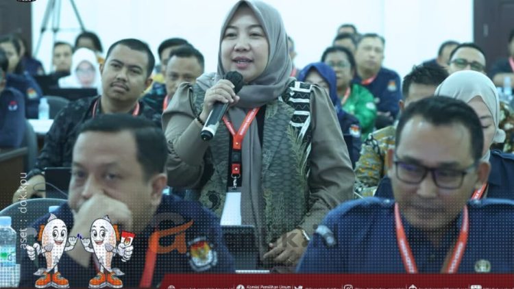 Kepala Divisi Hukum KPU Kabupaten Gorontalo saat mengikuti Bimtek Hukum Acara Perselisihan Hasil Pilkada Tahun 2024.