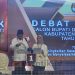 Paslon Nomor Urut 1 saat debat publik Cakada Pohuwato putaran pertama, Minggu (27/10/2024).