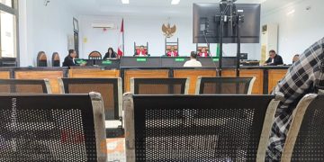 Suasana sidang di Pengadilan Tipikor Gorontalo, Rabu, (23/10/2024).