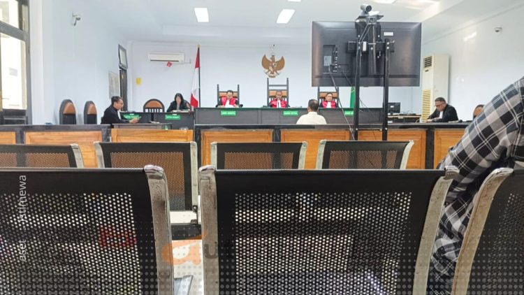 Suasana sidang di Pengadilan Tipikor Gorontalo, Rabu, (23/10/2024).