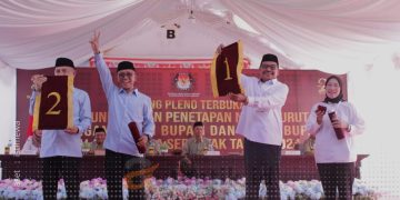 Dua pasangan calon Pilkada Pohuwato 2024.