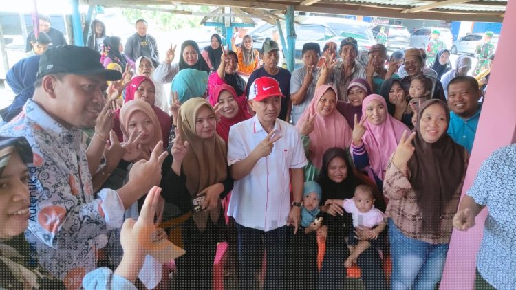 Kampanye dialogis Pasangan Calon Bupati dan Wakil Bupati Pohuwato, Saipul A. Mbuinga - Iwan S. Adam di Kecamatan Paguat, Kamis (31/10/2024).