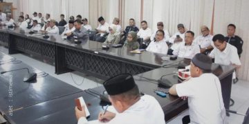 DPRD Kabupaten Pohuwato saat menggelar RDP bersama Apdesi Pohuwato, Rabu (12/6/2024).