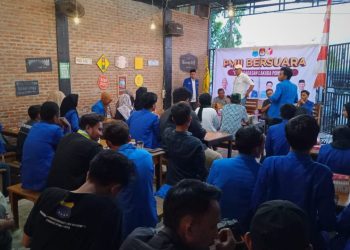 PMII Bersuara, adu gagasan Paslon Pilkada Pohuwato, Sabtu (5/10/2024).