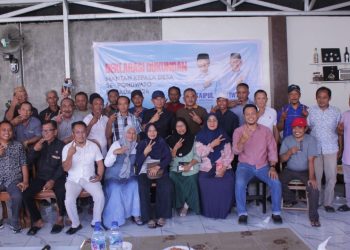 Deklarasi purna Kades se Pohuwato untuk Paslon Saipul A. Mbuinga - Iwan S. Adam, Ahad (6/10/2024).