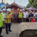 Ketua DPRD Pohuwato, Nasir Giasi (kedua kanan) saat menghidiri kickoff preservasi ruas jalan Duhiadaa-Imbodu, Selasa (13/08/2024).