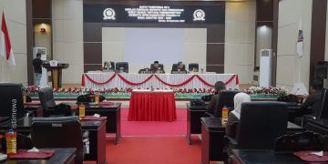 Paripurna ke-2 DPRD Kabupaten Pohuwato dengan agenda pembacaan usulan Pimpinan Definitif, Kamis (19/09/2024).