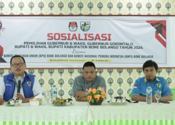 Sosialisasi pemilihan Gubernur dan Wakil Gubernur Gorontalo, Bupati dan Wakil Bupati Bone Bolango, Rabu (09/10/2024).