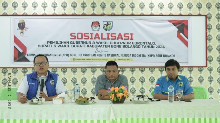 Sosialisasi pemilihan Gubernur dan Wakil Gubernur Gorontalo, Bupati dan Wakil Bupati Bone Bolango, Rabu (09/10/2024).