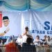 Kampanye Paslon Cagub-Cawagub Gorontalo, Tonny Uloli - Marten Taha, di Kecamatan Buntulia, Rabu (16/10/2024).