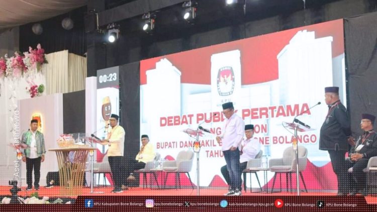 Debat Publik pertama Paslon Bupati dan Wakil Bupati Bone Bolango, Ahad (27/10/2024).