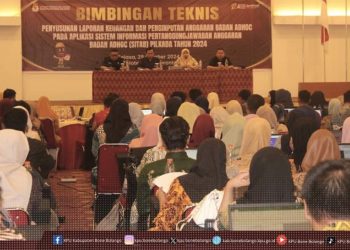 KPU Bone Bolango saat menggelar Bimtek aplikasi SITAB Pilkada 2024, Selasa (29/10/2024).