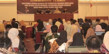 KPU Bone Bolango saat menggelar Bimtek aplikasi SITAB Pilkada 2024, Selasa (29/10/2024).
