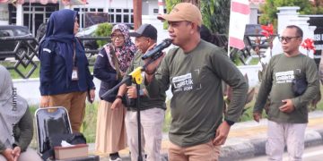 Ceremony pendistribusian logistik Pilkada 2024 oleh KPU Kabupaten Pohuwato bersama stakeholder, Selasa (26/11/2024).