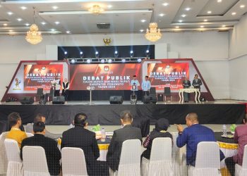 Debat Paslon Pilkada Pohuwato putaran kedua, Sabtu (09/11/2024).