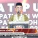 Ketua KPU Pohuwato, Firman Ikhwan, saat memberikan sambutan pada debat putaran kedua, Sabtu (9/11/2024).