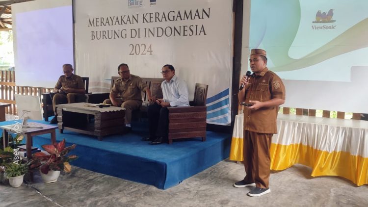 Kepala Bappeda Pohuwato, Irfan Saleh, saat hadir dalam perayaan HUT Burung Indonesia, Senin (9/12/2024).