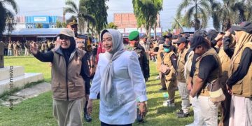 Apel siaga pengawasan Pilkada Serentak 2024 dihadiri Plh. Bupati Pohuwato, Suharsi Igirisa, Minggu (20/11/2024).