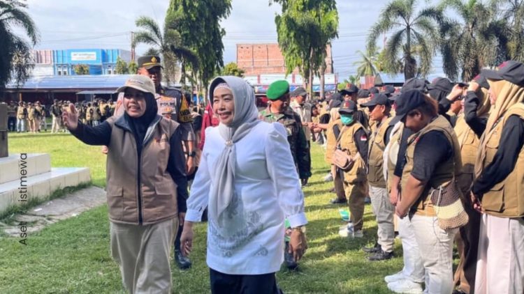 Apel siaga pengawasan Pilkada Serentak 2024 dihadiri Plh. Bupati Pohuwato, Suharsi Igirisa, Minggu (20/11/2024).