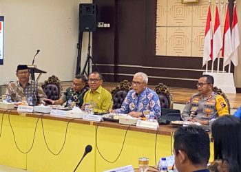 Rapat Forkopimda dalam rangka mempersiapkan perayaan Natal dan Tahun Baru (Nataru) 2025.