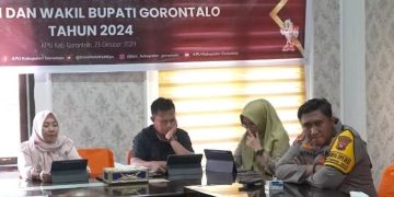 Rakor persiapan debat terbuka Paslon Bupati dan Wakil Bupati Gorontalo.