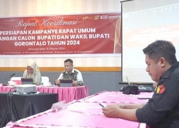 Rakie persiapan kampanye rapat umum Paslon Bupati dan Wakil Bupati Gorontalo.
