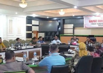 Rapat Forkopimda tingkat Kabupaten Gorontalo.