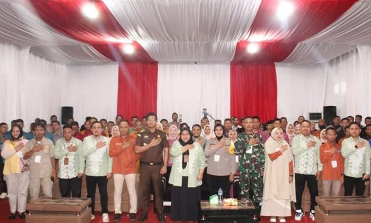 KPU Kabupaten Bone Bolango saat menggelar rekapitulasi suara Pilkada serentak 2024.