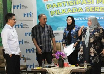 Ketua KPU Kabupaten Bone Bolango, Sutenty Lamuhu saat jadi salah satu narasumber program dialog RII.