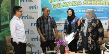 Ketua KPU Kabupaten Bone Bolango, Sutenty Lamuhu saat jadi salah satu narasumber program dialog RII.