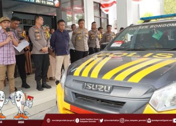 Pelepasan logistik Pilkada 2024 oleh KPU Kabupaten Gorontalo.