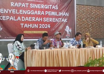 Rapat sinergitas penyelenggara Pilkada.