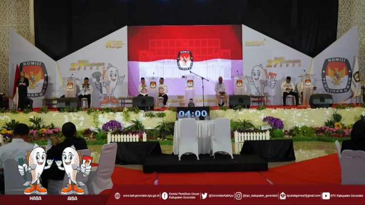 Debat publik Paslon Bupati dan Wakil Bupati Gorontalo, Rabu (30/10/2024).