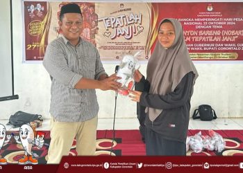KPU Kabupaten Gorontalo saat menggelar "KPU Goes to Pesantren".