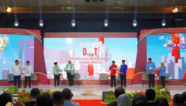 Debat kandidat putaran kedua Pemilihan Gubernur dan Wakil Gubernur Gorontalo 2024.