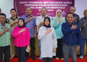 Rapat Technical Meeting Debat Kedua Pasangan Calon Gubernur dan Wakil Gubernur Gorontalo Tahun 2024.