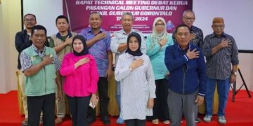 Rapat Technical Meeting Debat Kedua Pasangan Calon Gubernur dan Wakil Gubernur Gorontalo Tahun 2024.