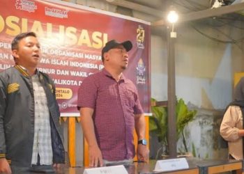 KPU Provinsi Gorontalo saat menggelar sosialisasi pendidikan pemilih.