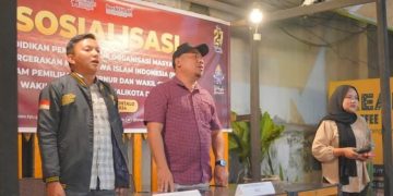 KPU Provinsi Gorontalo saat menggelar sosialisasi pendidikan pemilih.