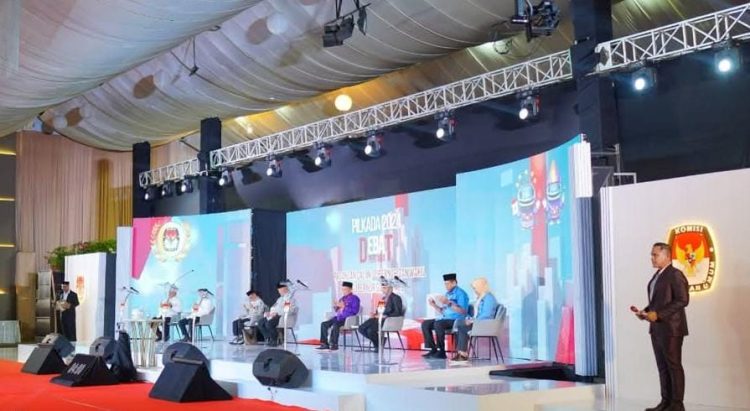 Debat Terbuka Perdana Cagub dan Cawagub Gorontalo 2024.