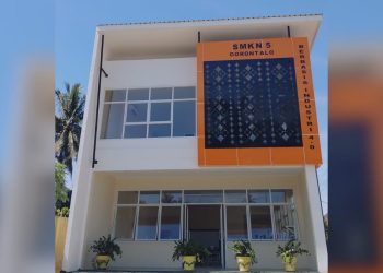 Gedung baru SMK Negeri 5 Kota Gorontalo.