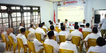 Rakerda DPD Partai Gerindra Provinsi Gorontalo, Sabtu (4/12/2024).