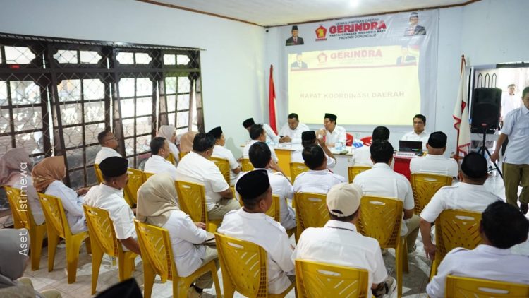 Rakerda DPD Partai Gerindra Provinsi Gorontalo, Sabtu (4/12/2024).