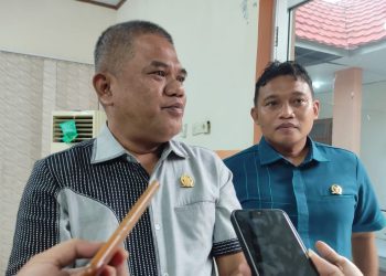 Ketua Komisi III, Nasir Giasi didampingi Anggota Mohamad Afif.