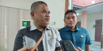 Ketua Komisi III, Nasir Giasi didampingi Anggota Mohamad Afif.