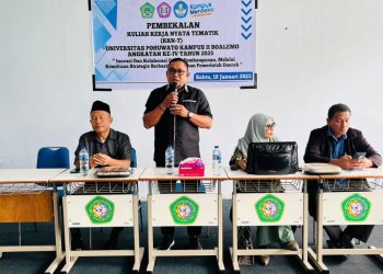 Pembekalan KKN-T Universitas Pohuwato, Sabtu (18/1/2025).