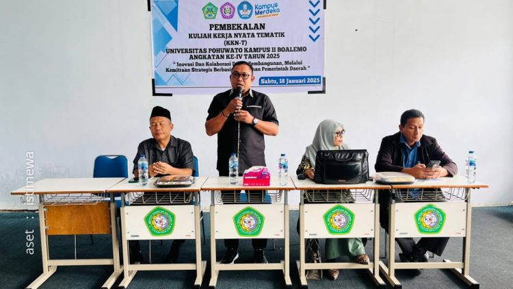 Pembekalan KKN-T Universitas Pohuwato, Sabtu (18/1/2025).