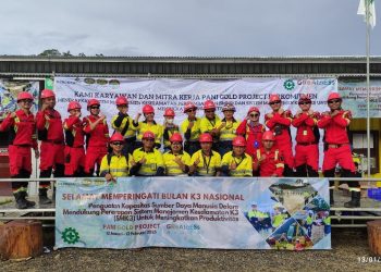Peringatan Bulan K3 Nasional di Pani Gold Project.